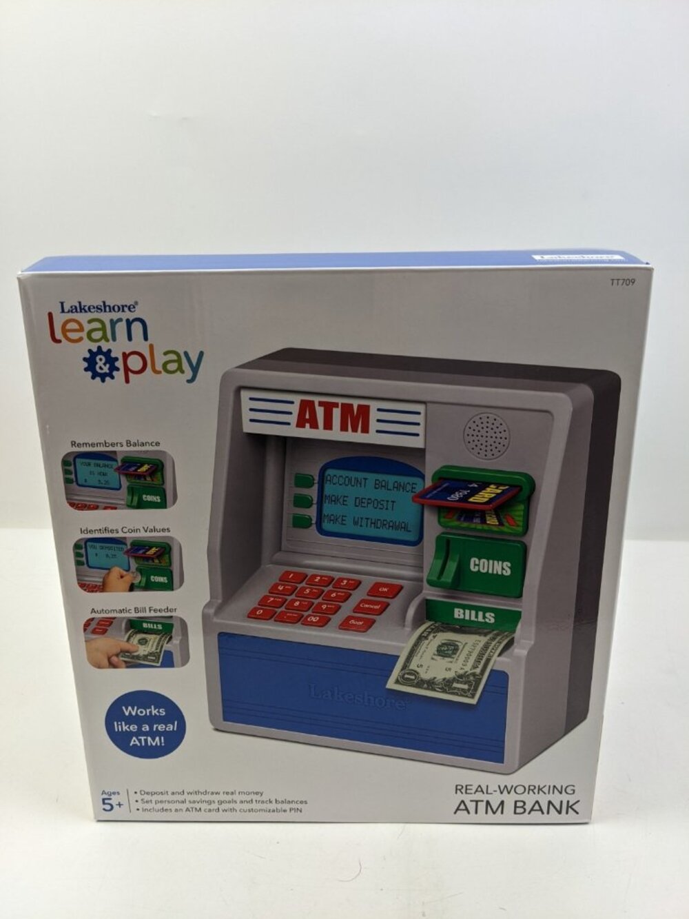 Lakeshore Real ATM Bank Working Electronic Piggy Bank  Savings Withdrawal TT709